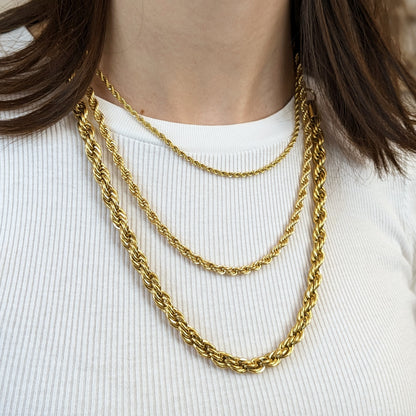 Collier en corde essentielle épaisse
