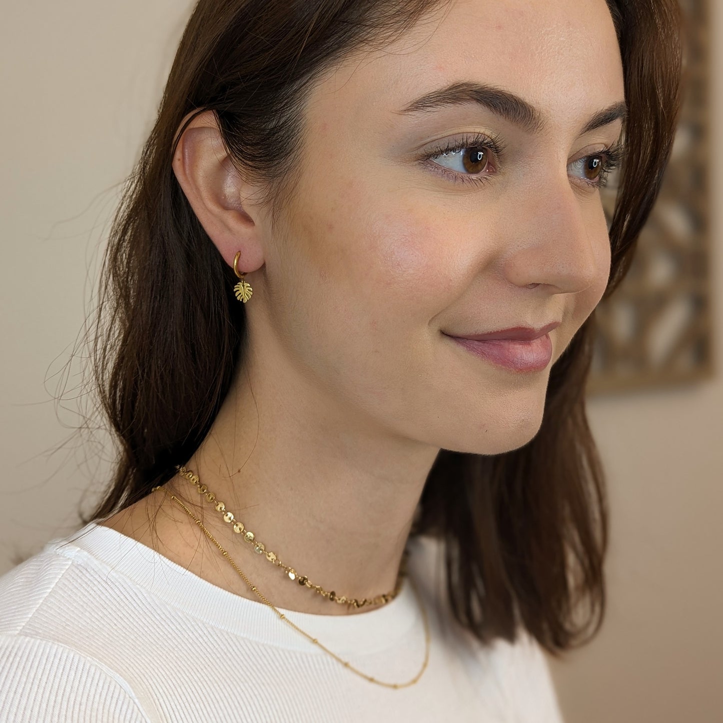 Dangling Leaf Earrings