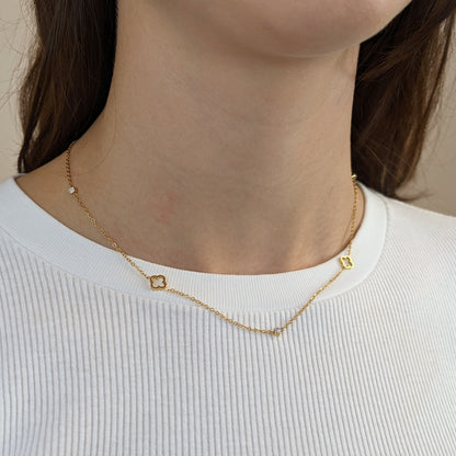 Collier trèfle délicat