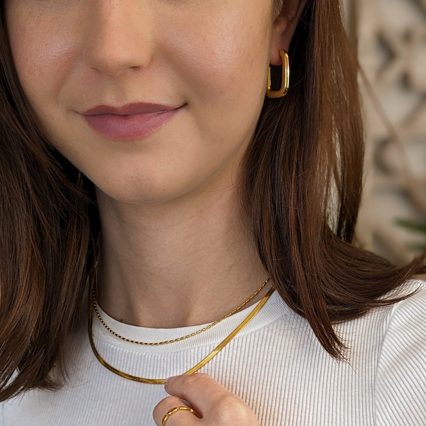 Geometric Square Earrings