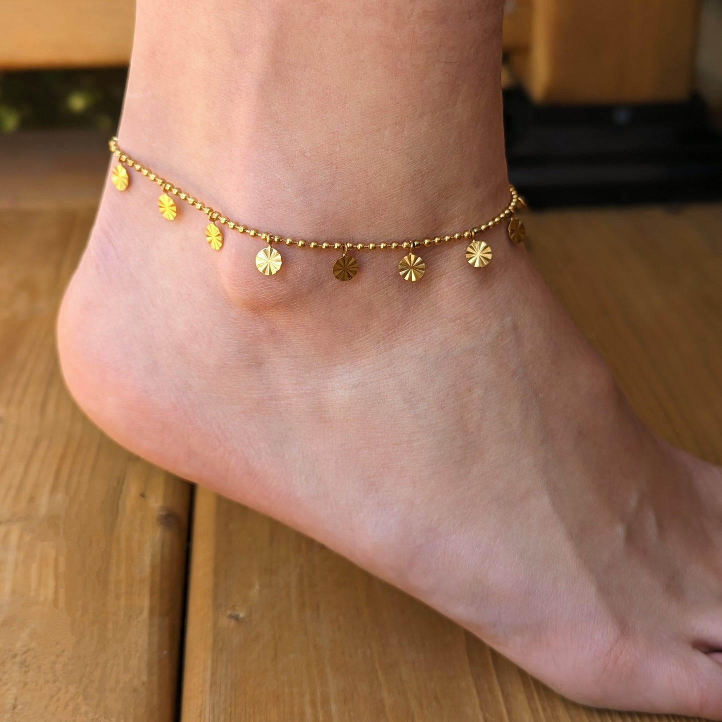 Petal Coin Anklet